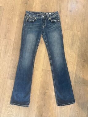 Women's Miss Me Bootcut Jeans Midrise Vintage Y2K Bling Size 30